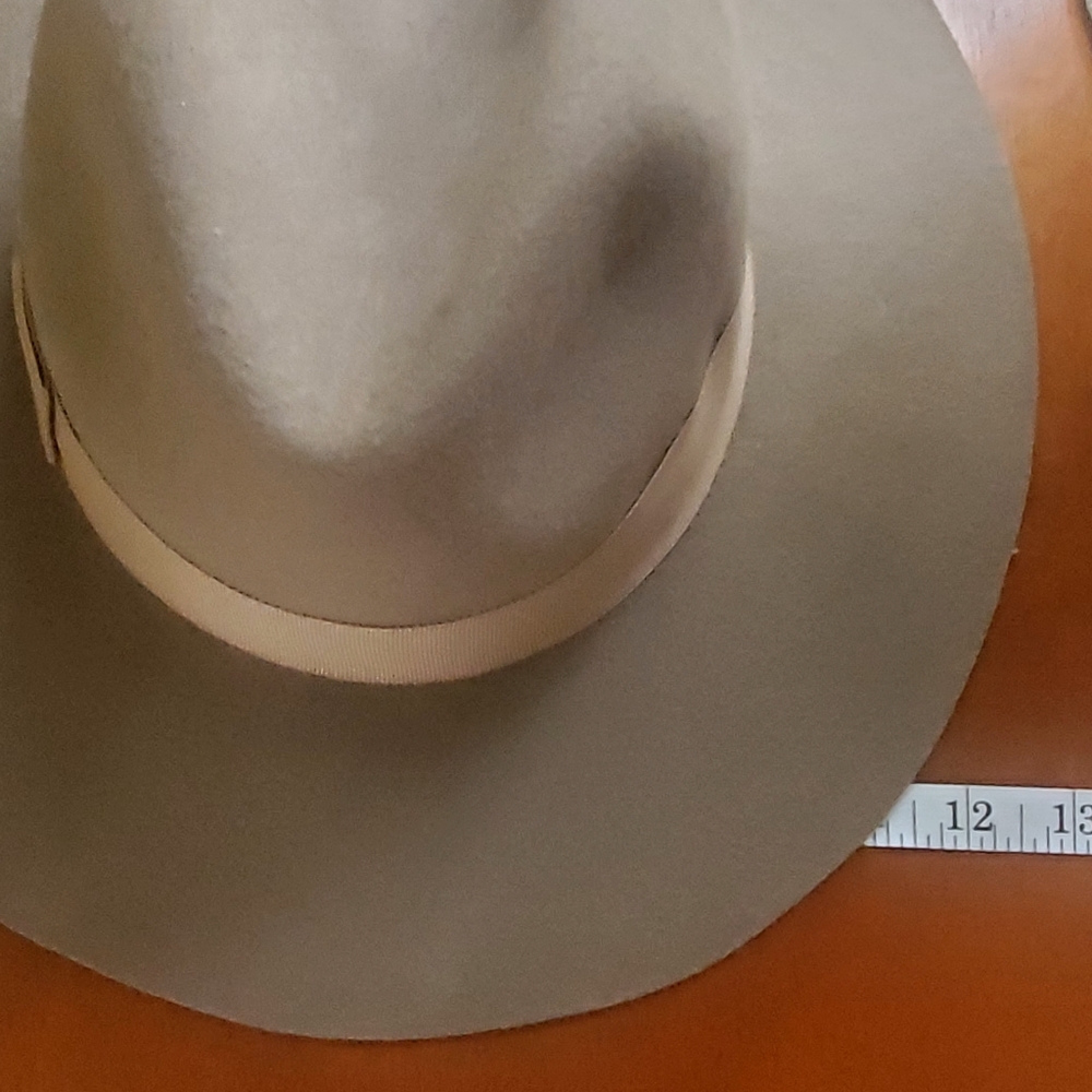 Hat Attack 100% Wool Tan Fedora - image 4